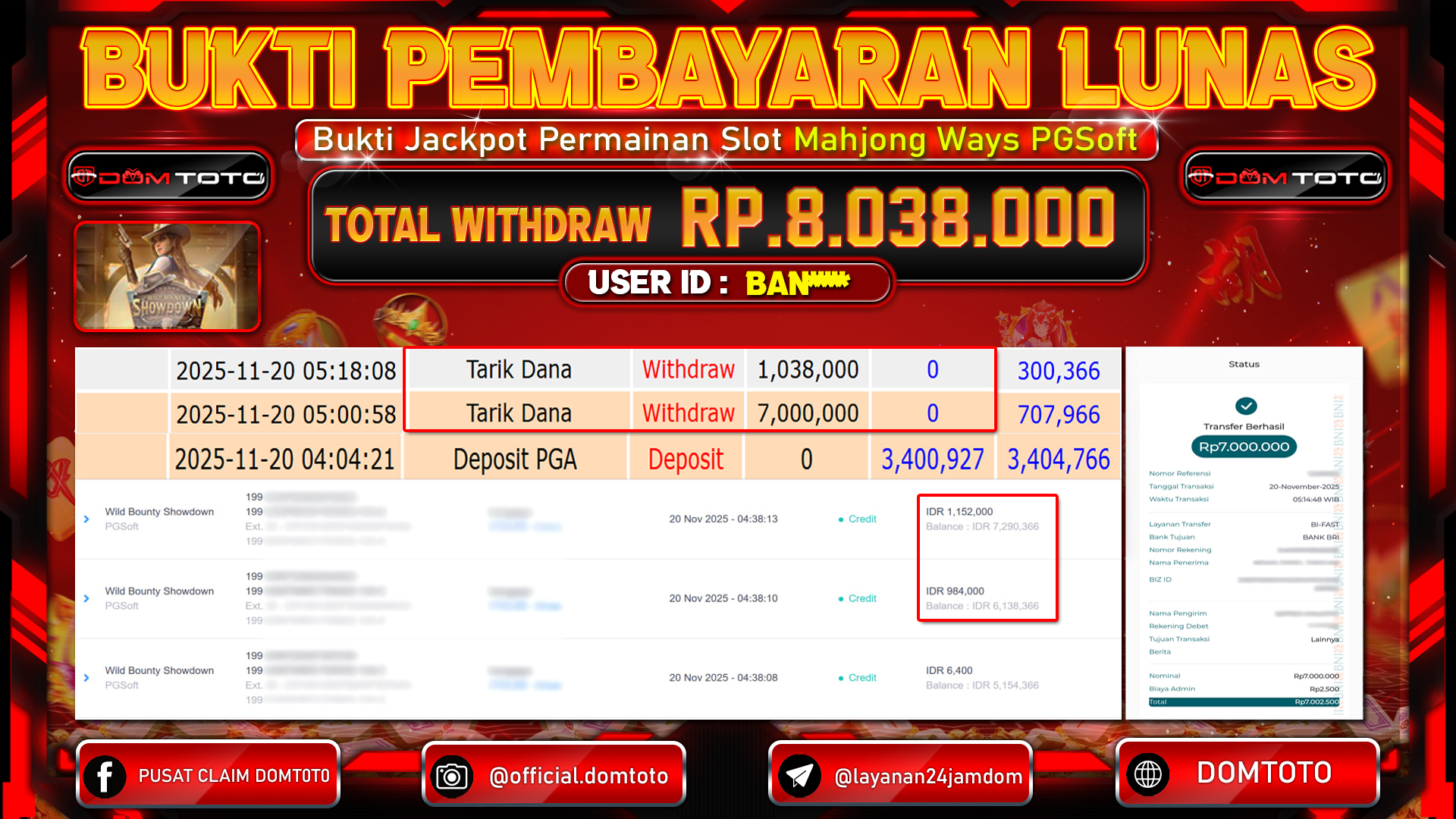 JACKPOT SLOT Wild Bounty Showdown PGSoft 20 NOVEMBER 2025
